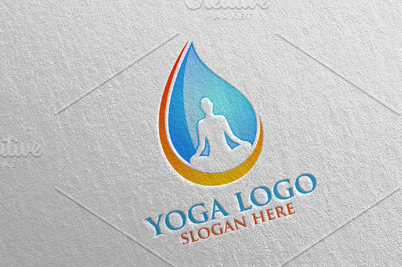 Yoga and Spa Lotus flower logo 3 in Logo Templates - product preview 1