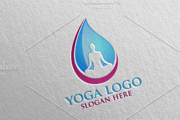 Yoga and Spa Lotus flower logo 3 in Logo Templates - product preview 2