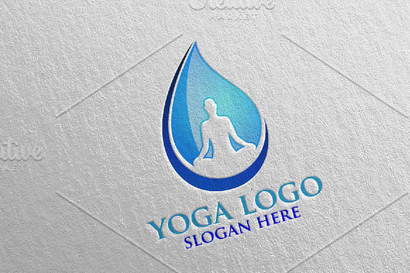Yoga and Spa Lotus flower logo 3 in Logo Templates - product preview 3
