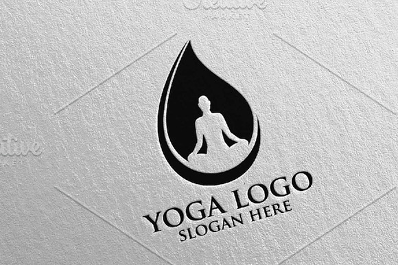 Yoga and Spa Lotus flower logo 3 in Logo Templates - product preview 4