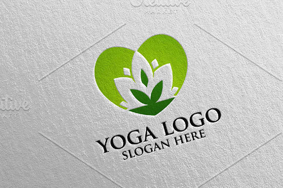 Yoga and Spa Lotus flower logo 4 in Logo Templates - product preview 2