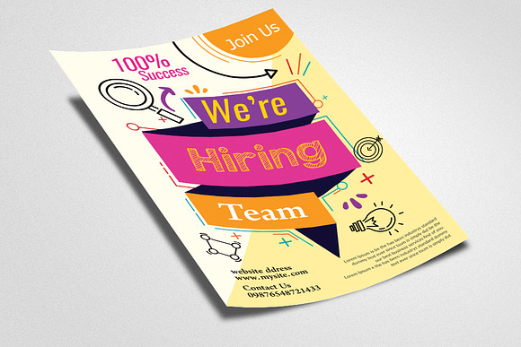 We Are Hiring Flyer Template in Flyer Templates - product preview 1