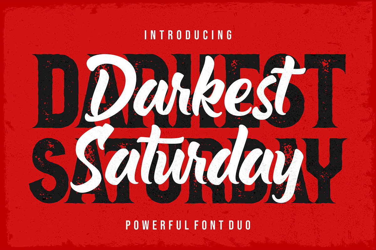 Darkest Saturday Duo in Blackletter Fonts - product preview 8