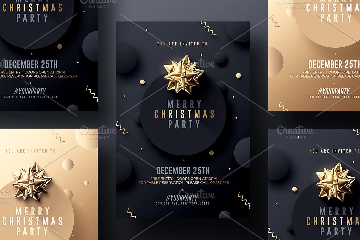 Elegant Christmas Flyer Templates in Flyer Templates - product preview 8