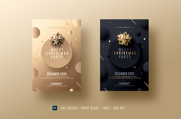 Elegant Christmas Flyer Templates in Flyer Templates - product preview 1