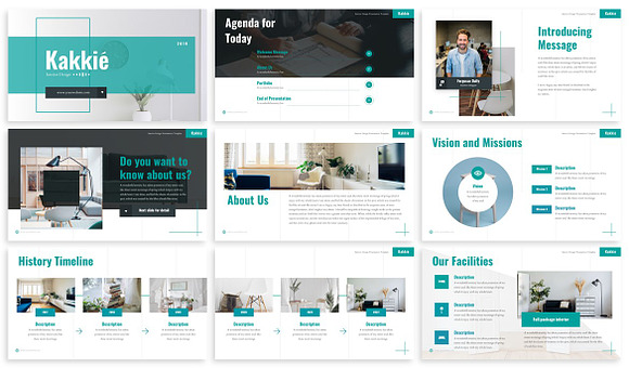 Kakkie - Interior Design Powerpoint in PowerPoint Templates - product preview 1