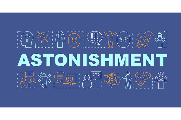 Astonishment word concepts banner