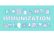 Immunization word concepts banner