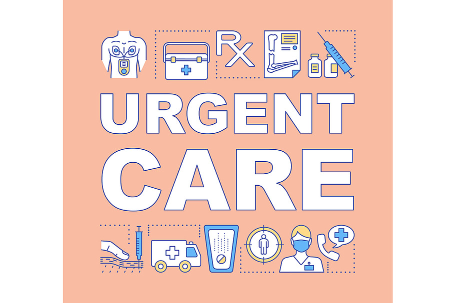 Urgent care word concepts banner in Icons - product preview 8