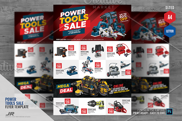 Power Tools Promotional Flyer in Flyer Templates - product preview 1