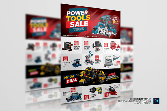 Power Tools Promotional Flyer in Flyer Templates - product preview 4