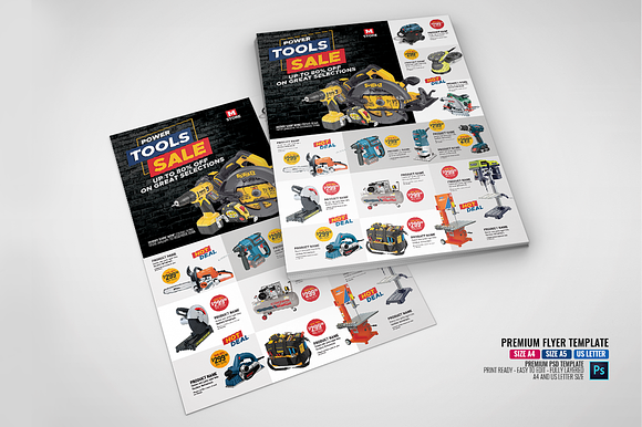 Construction Tools Sales Flyer in Flyer Templates - product preview 1