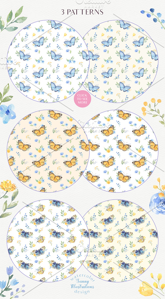 SALE! Fluttering Butterflies in Illustrations - product preview 5