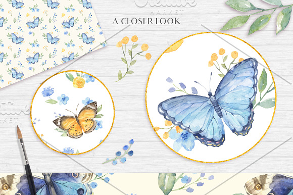 SALE! Fluttering Butterflies in Illustrations - product preview 8