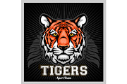 Tiger Head - Mascot Emblem for sport
