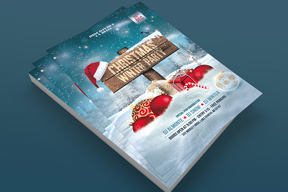 Christmas Party Flyer in Invitation Templates - product preview 1