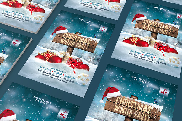 Christmas Party Flyer in Invitation Templates - product preview 2