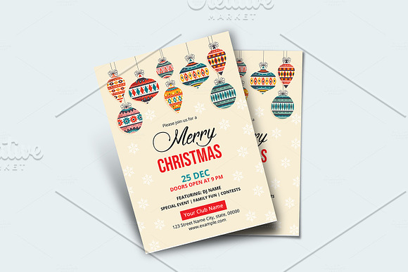 Christmas Party Flyer V1106 in Flyer Templates - product preview 1