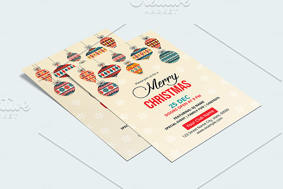 Christmas Party Flyer V1106 in Flyer Templates - product preview 3