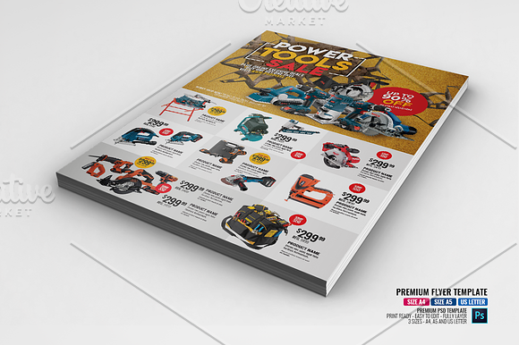 Power Tools & Accessories Flyer in Flyer Templates - product preview 1