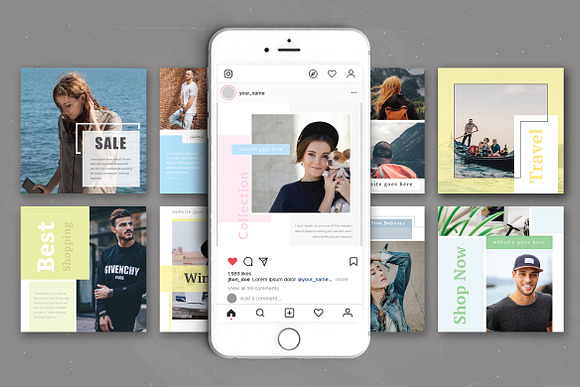 Fashion Sale Social Media Pack in Instagram Templates - product preview 3