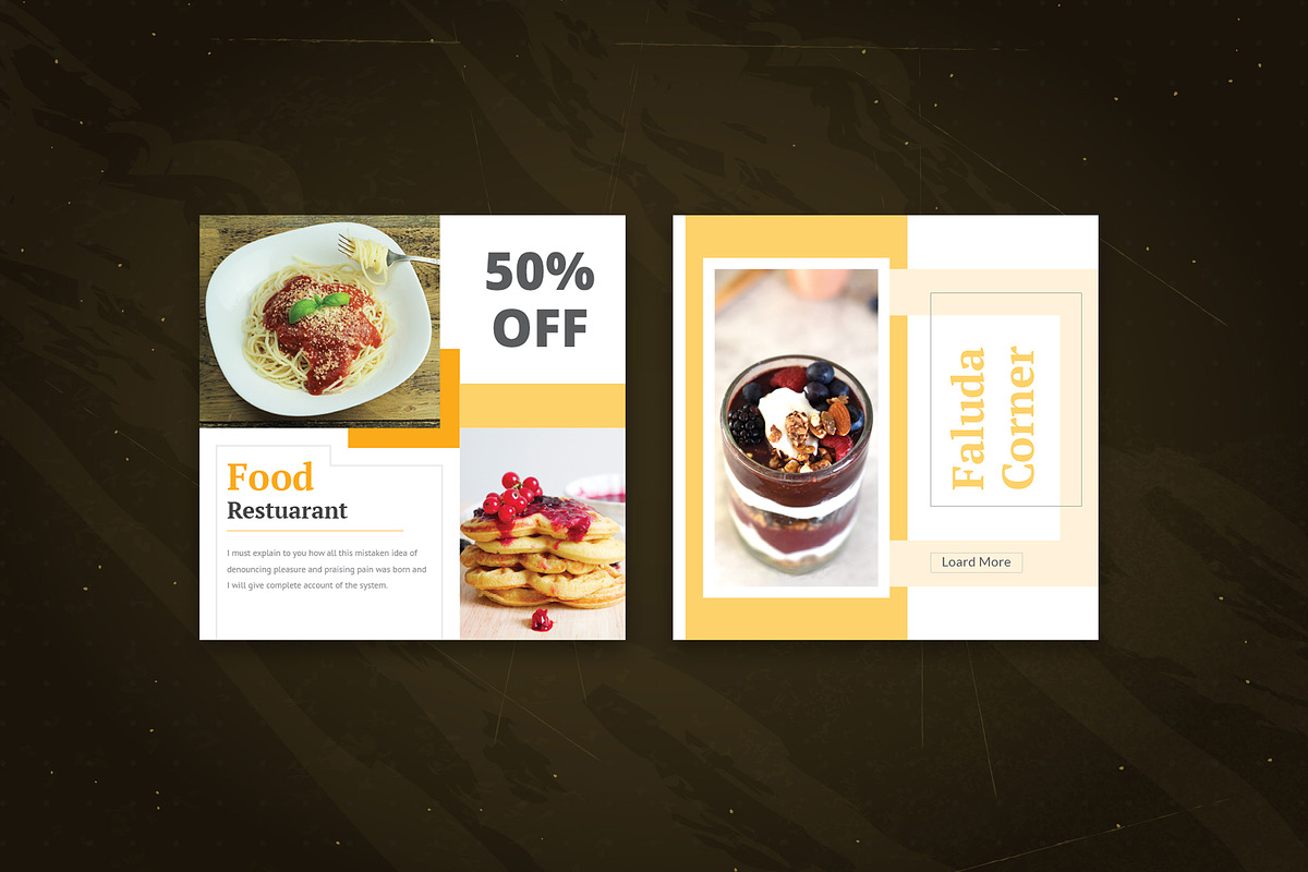 Food Social Media Design Template in Instagram Templates - product preview 8