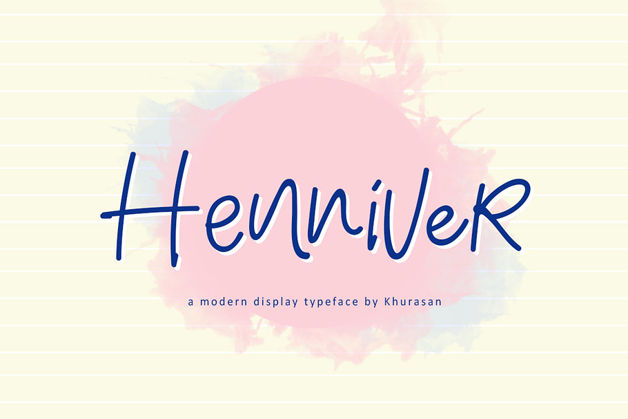 Henniver in Display Fonts - product preview 8