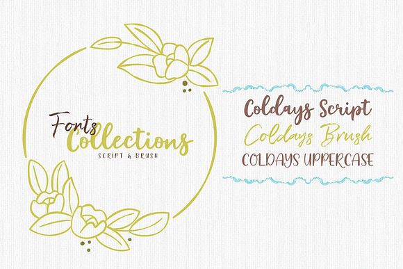 Coldays Fonts Collections in Script Fonts - product preview 4