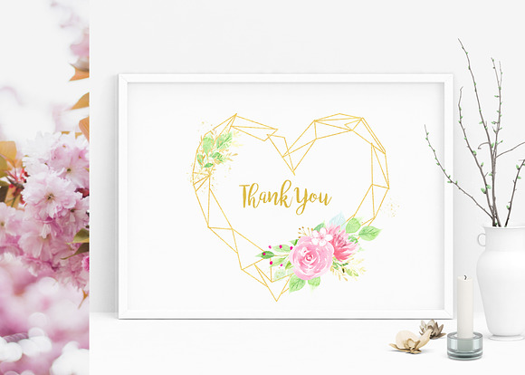 Watercolor Floral and Butterfly Set in Illustrations - product preview 18