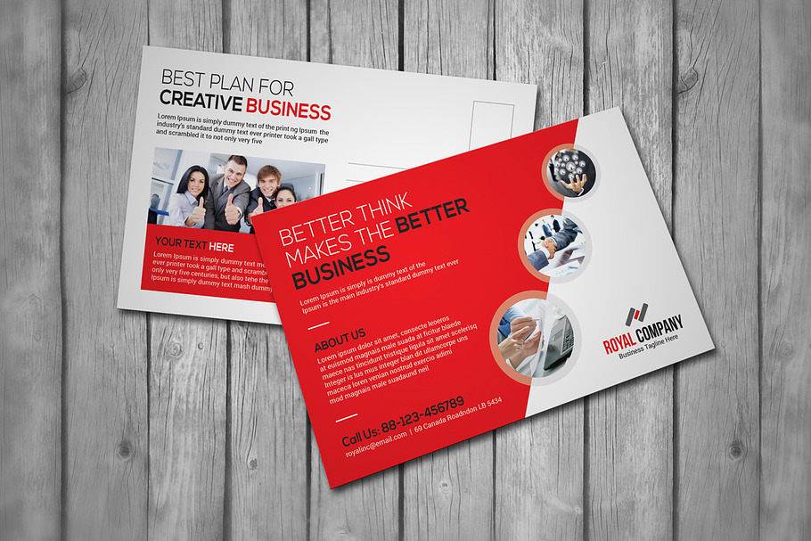 Corporate Business Postcard in Postcard Templates - product preview 8
