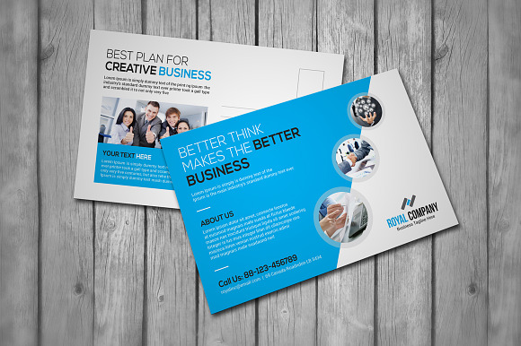 Corporate Business Postcard in Postcard Templates - product preview 1