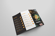Food Menu Tri-fold Brochures