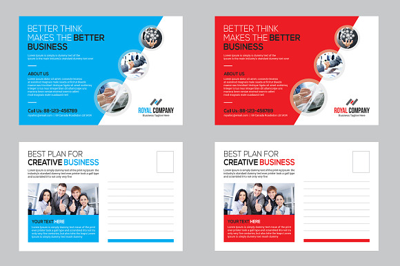 Corporate Business Postcard in Postcard Templates - product preview 2