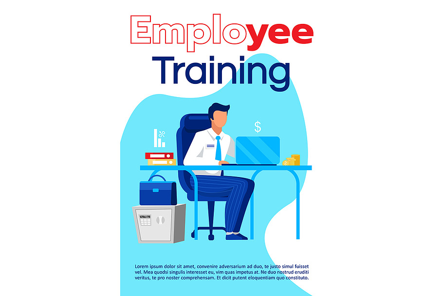 Employee training brochure template in Invitation Templates - product preview 8