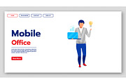 Mobile office landing page