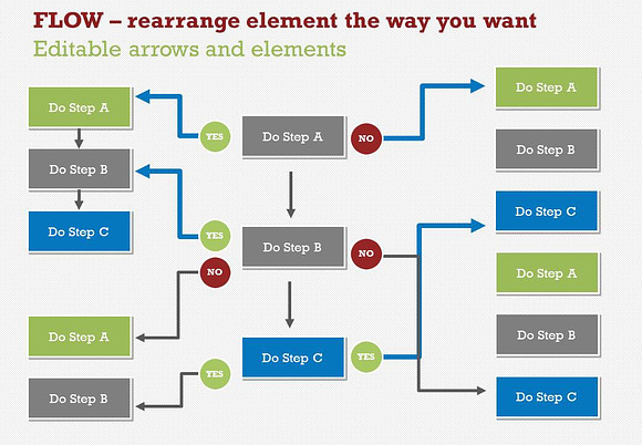 Flow Charts 1 PowerPoint Template in PowerPoint Templates - product preview 2