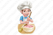 Boy Kid Chef Child Cartoon Character