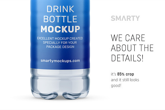 Plastic isotonic bottle mockup in Product Mockups - product preview 2