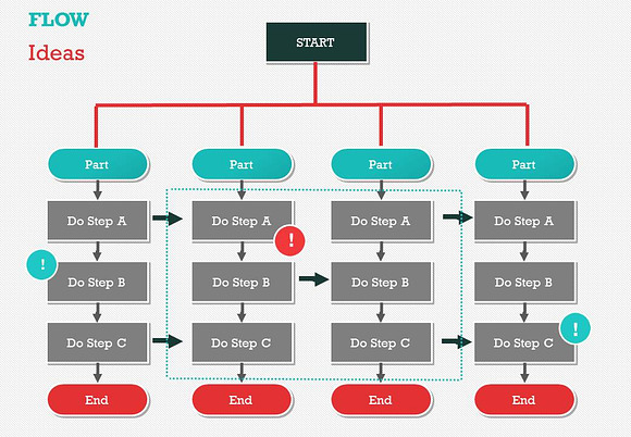 Flow Charts 1 PowerPoint Template in PowerPoint Templates - product preview 55
