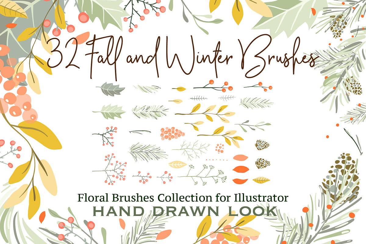 Winter Christmas and Fall Brushes in Add-Ons - product preview 8