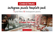 Christmas Instagram Puzzle Templates