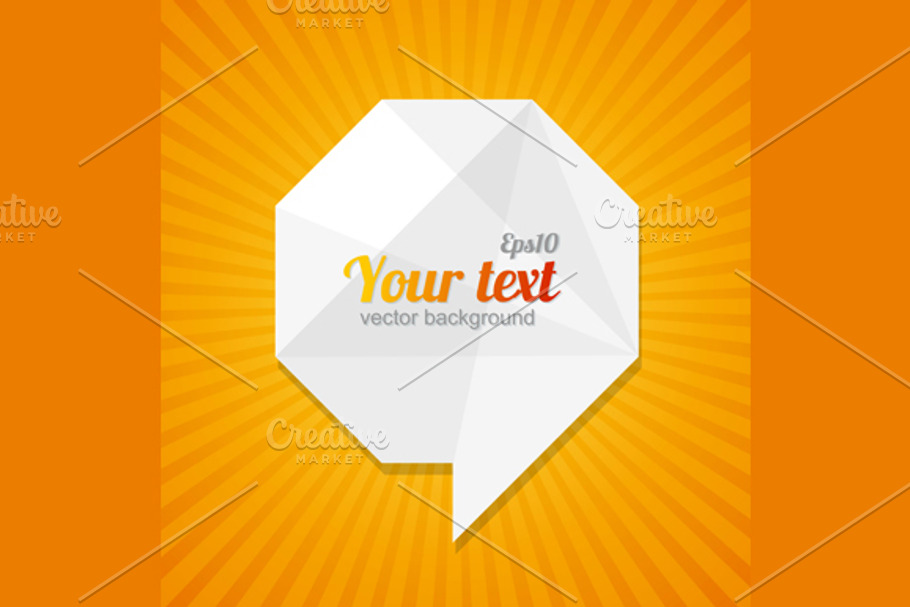 Abstract Paper Speech Bubble Text in Illustrations - product preview 8