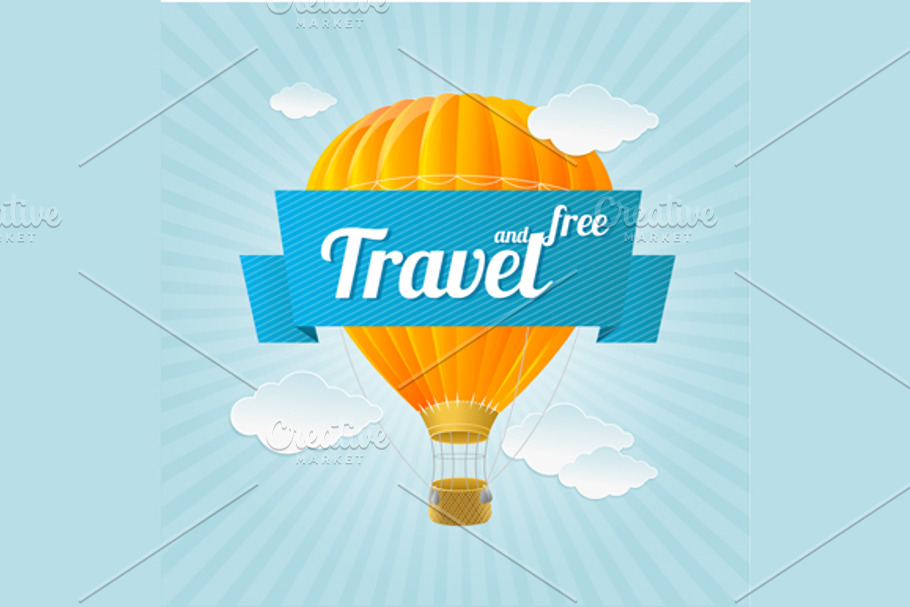 Air Ballon, Travel Concept. Vector in Illustrations - product preview 8