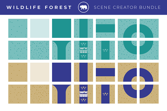 Forest Wildlife Scene Creator Pack in Illustrations - product preview 4