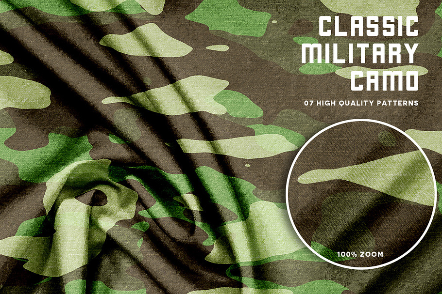 Classic Military Camo - Texturized in Patterns - product preview 8