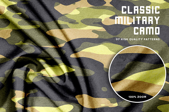 Classic Military Camo - Texturized in Patterns - product preview 1