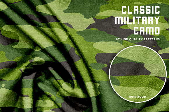 Classic Military Camo - Texturized in Patterns - product preview 2