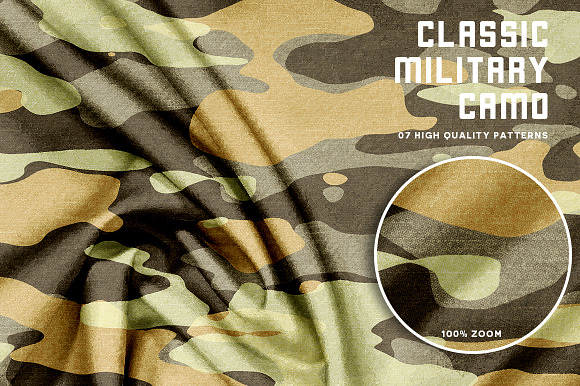 Classic Military Camo - Texturized in Patterns - product preview 5