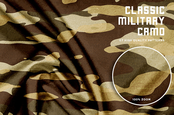 Classic Military Camo - Texturized in Patterns - product preview 6