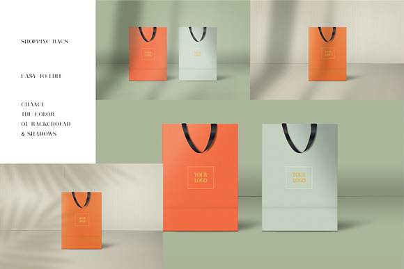 Simple editable mockups + shadows in Branding Mockups - product preview 13